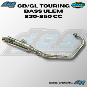 Knalpot D.O.S Muffler GL/CB Touring Bass Ulem 230cc-250cc